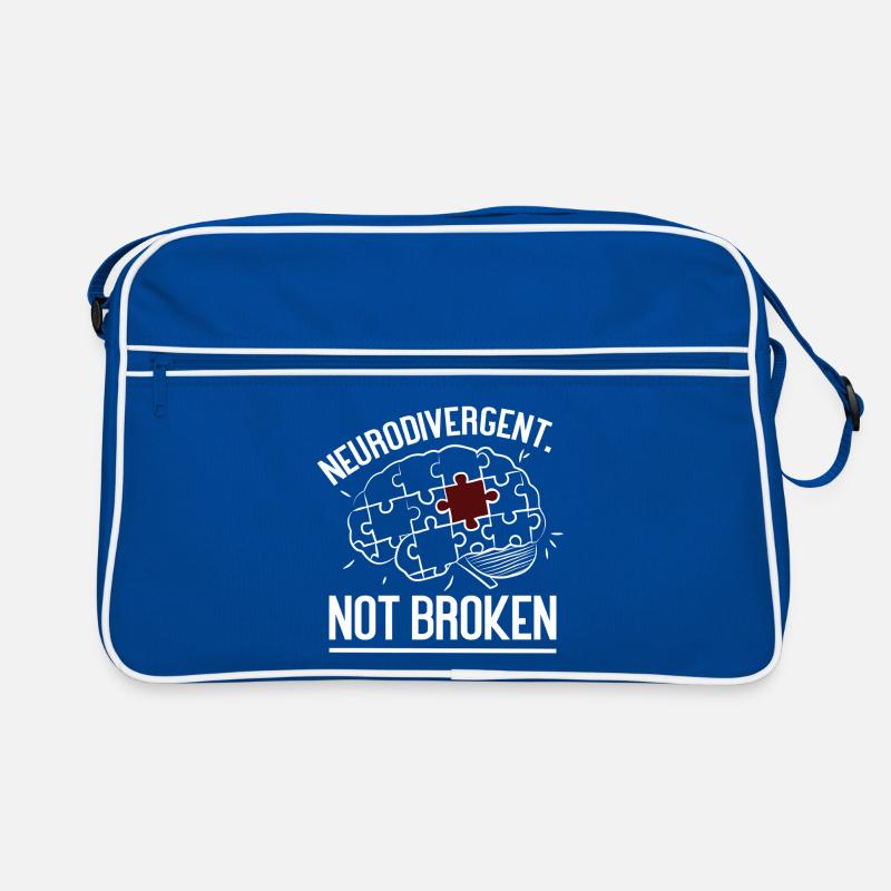 Neurodivergent Not Broken – Strong Mind Statement Sac Retro