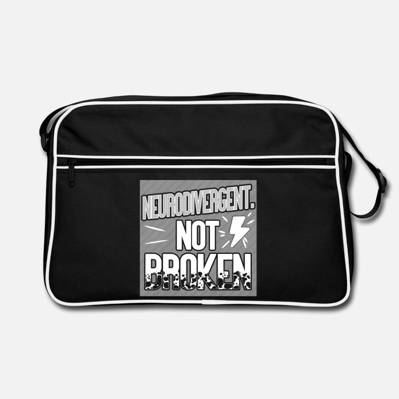 Neurodivergent. Not broken. Retro Bag