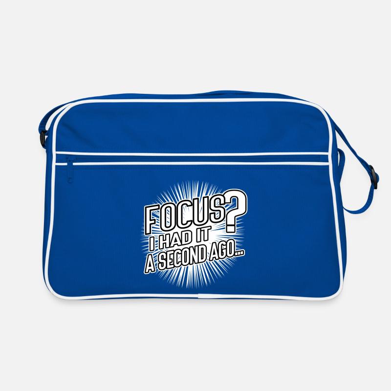 Focus? I Had It a Second Ago – Brain Humor Retro Tasche