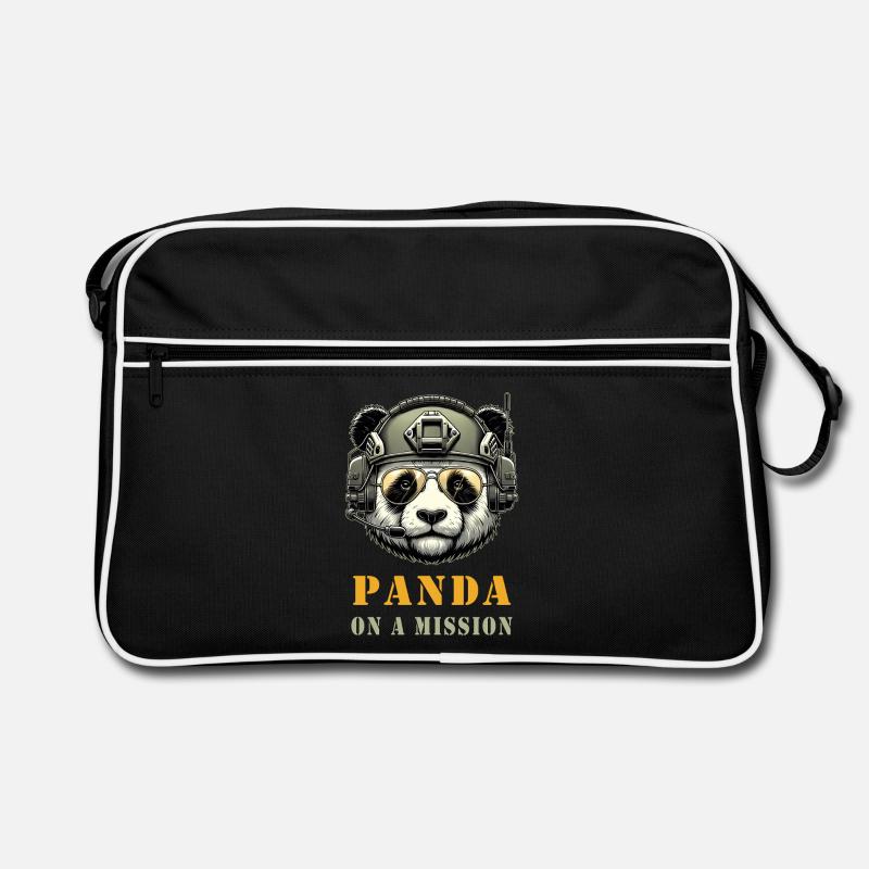 Panda in Mission / Military Retro Bag