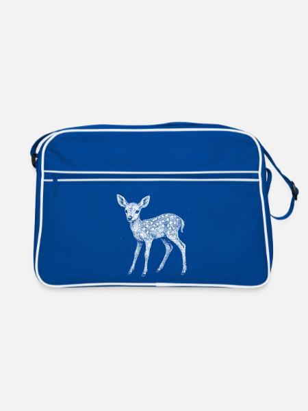 Fawn - Retro Bag - blue/white - Front