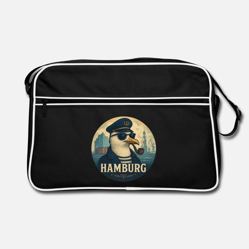 Captain Möwe – Hamburg Style Retro Tasche