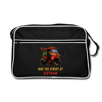 Vietnam Tuk-Tuk Racing - Sac Retro - noir/blanc - Devant