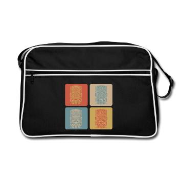 Masque Tiki - Sac Retro - noir/blanc - Devant