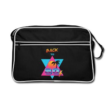 Back to the 80s – Sol og Palme - Retro Bag - black/white - Front