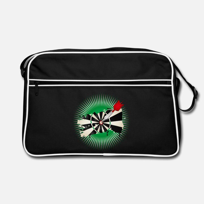 Dartscheibe im Graffiti-Stil mit Treffer Retro Tasche