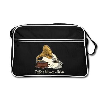 Caffè e Musica = Se détendre - Sac Retro - noir/blanc - Devant