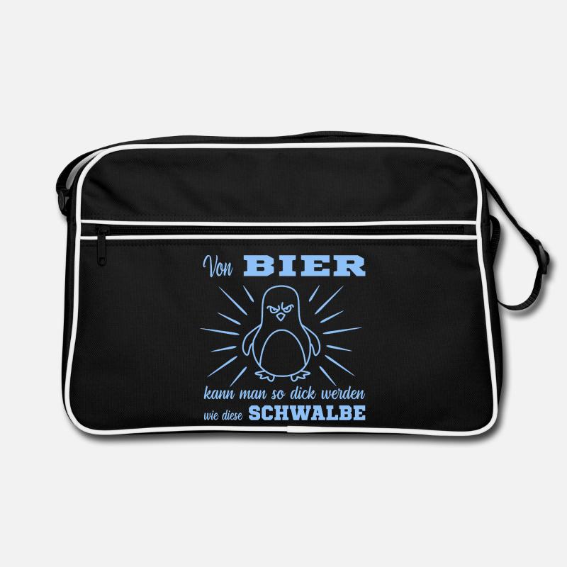 Bier Pinguin Retro Tasche