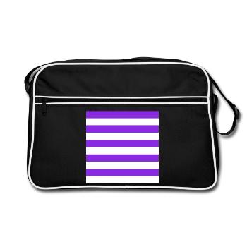The Stripes - Retro Bag - black/white - Front