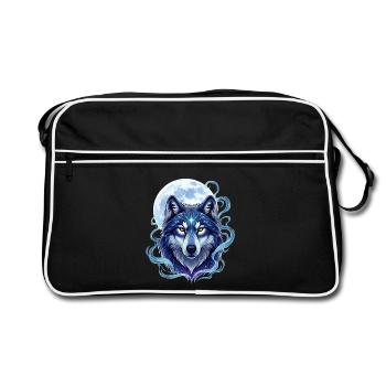 Loup - Sac Retro - noir/blanc - Devant