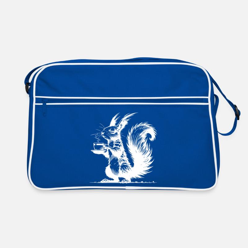 Kleines Hörnchen, große Tasse Eichhörnchen Koffein Retro Tasche