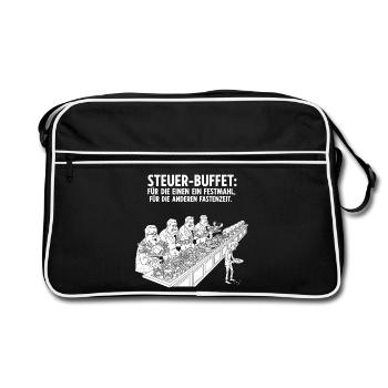 Buffet fiscal - Sac Retro - noir/blanc - Devant