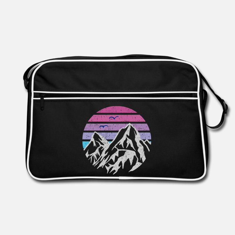 Berge Retro Sonne Retro Tasche