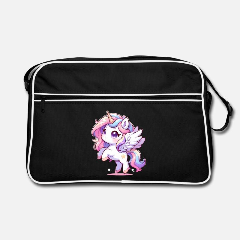 Magisches Einhorn Retro Tasche
