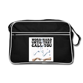 Motivation Work Money - Retro Bag - black/white - Front