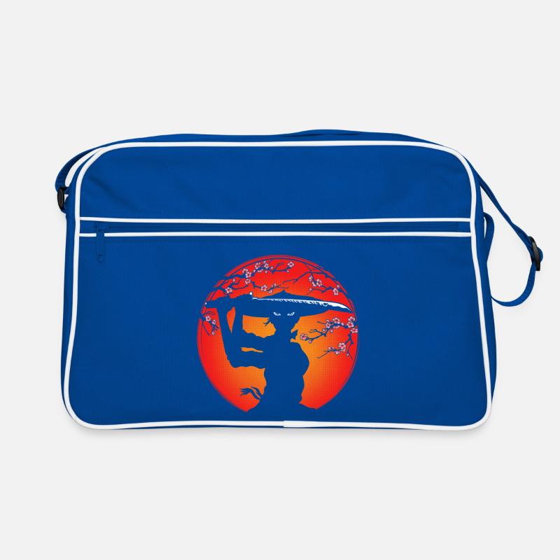 Samurai-Mädchen Retro Tasche