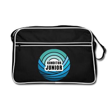 Confectioner Junior Successor Son Child Boy Baker - Retro Bag - black/white - Front