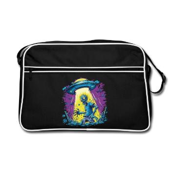 UFO Zombie - Retro Bag - black/white - Front