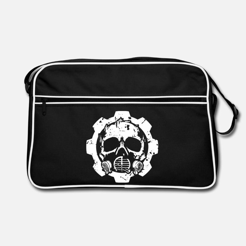 Conception d’engrenages de crâne industriel Sac Retro