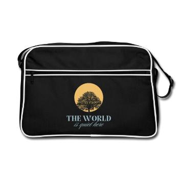 The World is Quiet Here - Retro Bag - black/white - Front