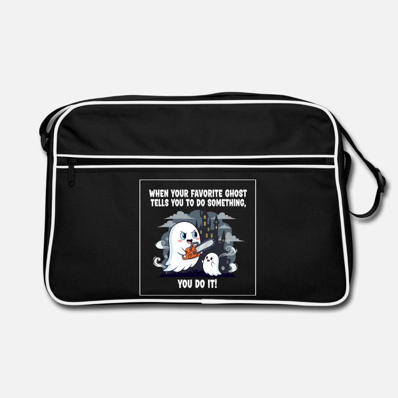Mein Lieblingsgeist - Retro Tasche - Schwarz/Weiß