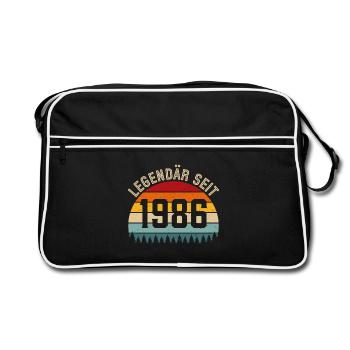 Legendary since 1986 – Born in 1986 - Retro Bag - black/white - Front