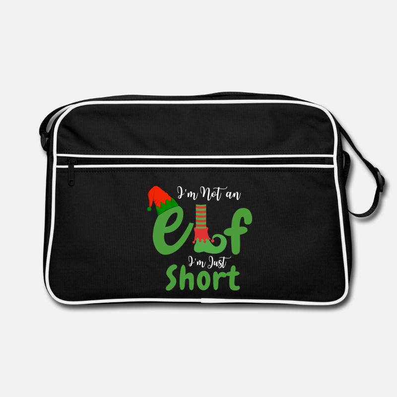 Ich bin nicht klein, ich bin ein Elf Retro Tasche