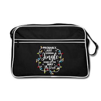 Noël drôle - Sac Retro - noir/blanc - Devant
