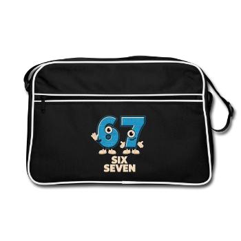 6 7 Six Seven Memes – Aura Points Kids Gaming - Sac Retro - noir/blanc - Devant