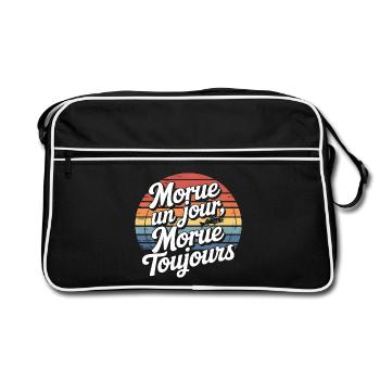 Cod One Day Always - Retro Bag - black/white - Front