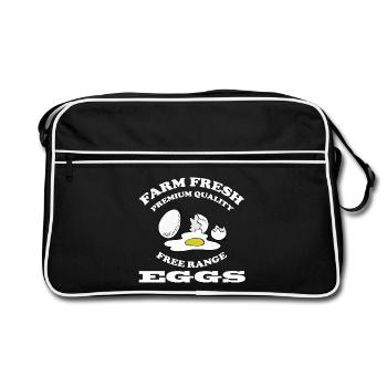 Oeuf - Sac Retro - noir/blanc - Devant