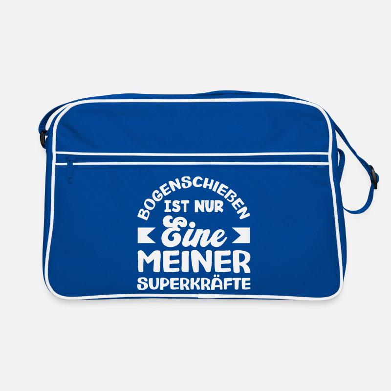 Ich gehe Bogenschießen Retro Tasche