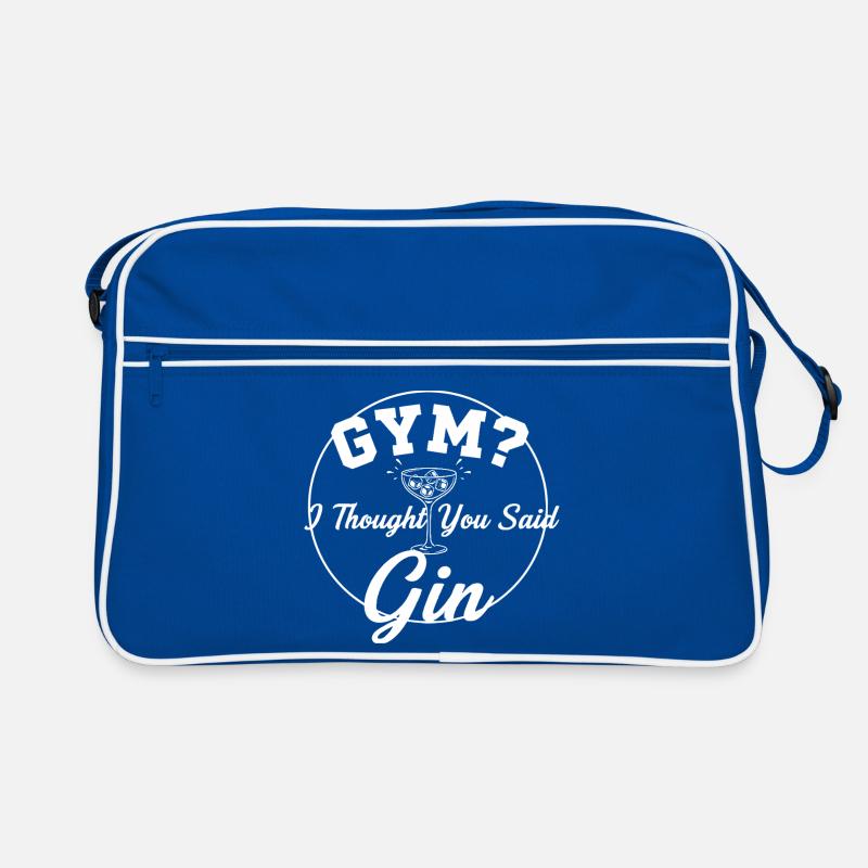 Gym oder Gin ? Retro Tasche