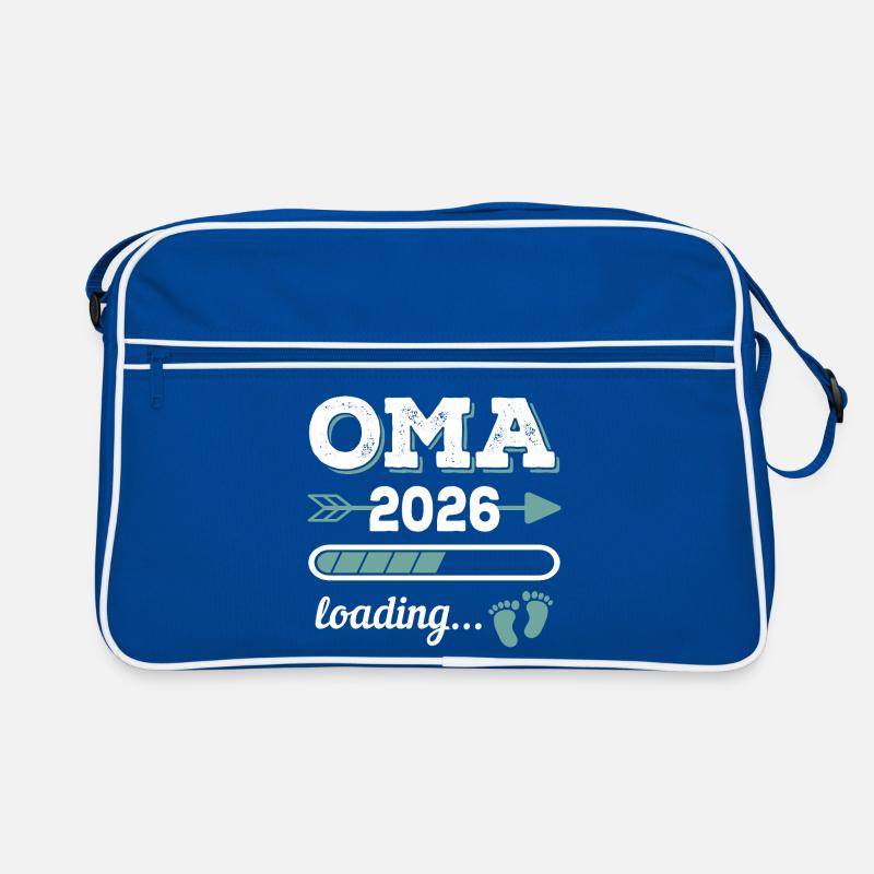 Oma 2026 Loading Werdende Großmutter Geschenkidee Retro Tasche