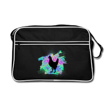 Poulets Poulets - Sac Retro - noir/blanc - Devant
