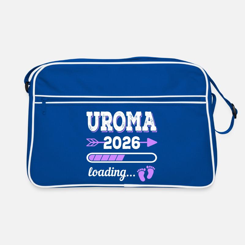 Uroma 2026 Loading Schwangerschaft Geschenkidee Retro Tasche