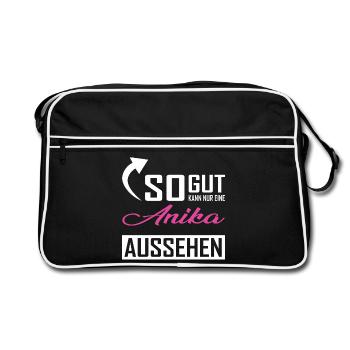 Only an Anika can look so good - Retro Bag - black/white - Front
