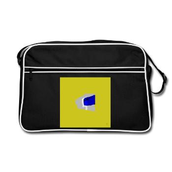TEXTURA_DE_COLOR_#31 - Sac Retro - noir/blanc - Devant