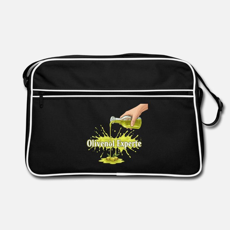 Olivenöl Experte Retro Tasche