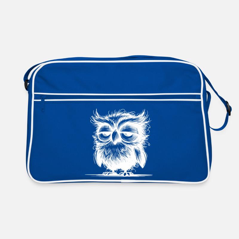 Hibou, je ne suis pas grognon, juste pas bien reposé Sac Retro