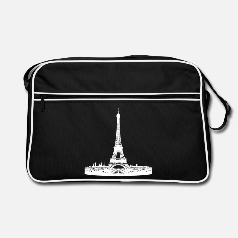 Französischer Blickfang Eiffelturm typisch Paris Retro Tasche