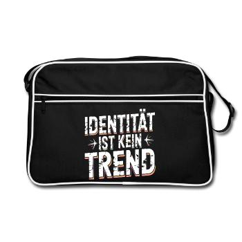 Identity Is Not A Trend Statement Pride - Retro Bag - black/white - Front