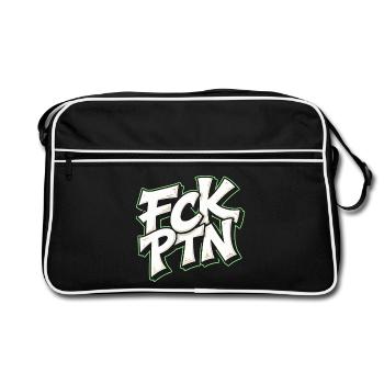 Déclaration anti-Poutine du FCK PTN - Sac Retro - noir/blanc - Devant