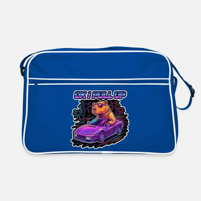 OK I Pull Up Capybara Retro Retro Bag