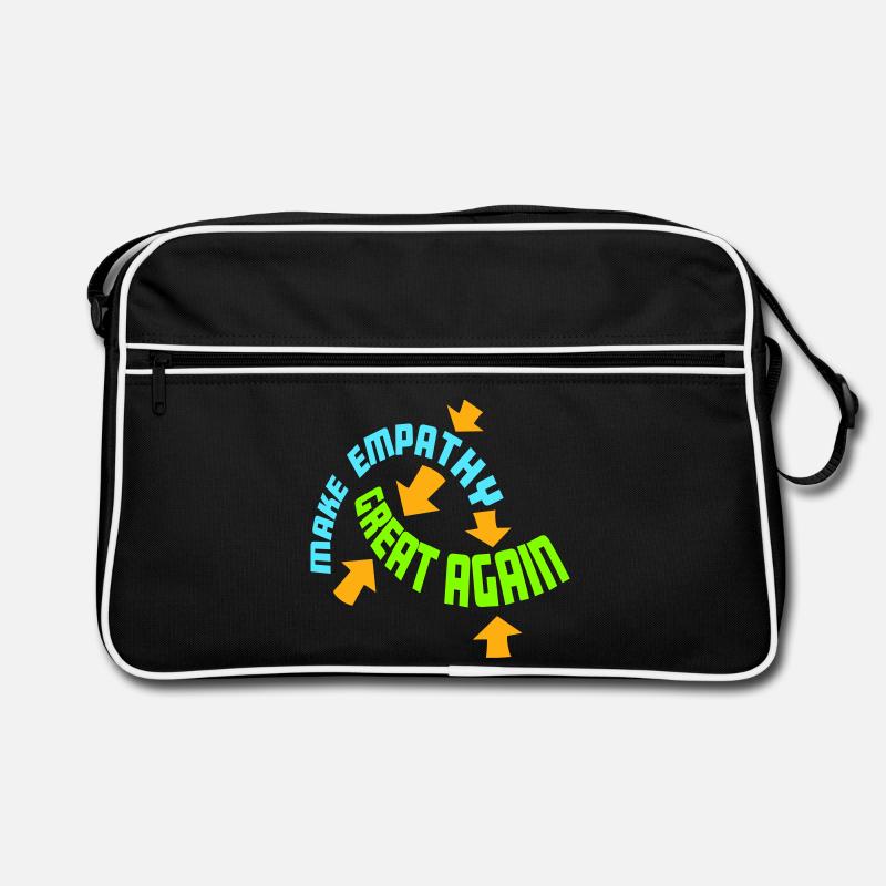 Make Empathy Great Again Politisch Statement Hoffn Retro Tasche