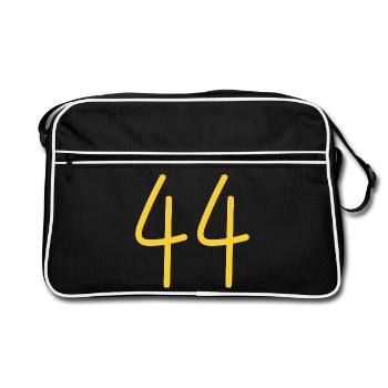 44 - Retro Bag - black/white - Front