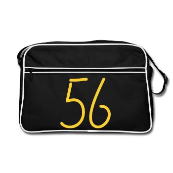 56 - Retro Bag - black/white - Front