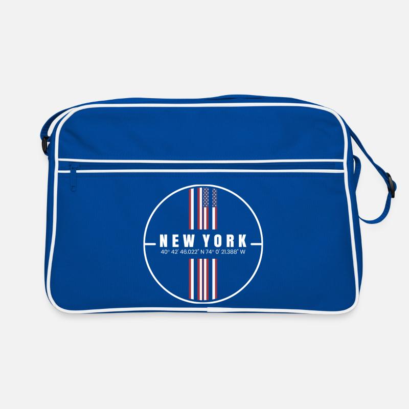 New York Coordinates Retro Bag