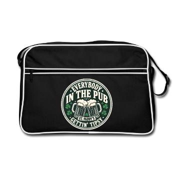 Pub Toast St Paddy's Tipsy Tee - Retro Bag - black/white - Front