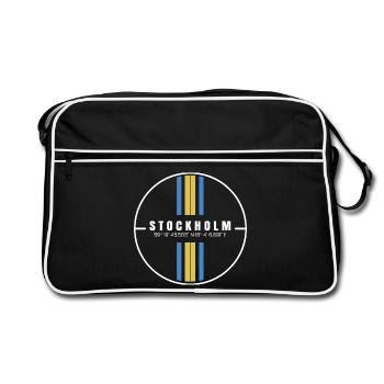 Stockholm Coordinates - Retro Bag - black/white - Front